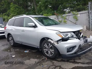 2019 Nissan Pathfinder SL with VIN 5N1DR2MM0KC594201, listed as a IAAI auction lot 42524163 with 54,666 mi miles and . Bid and sale history available at DreamBid. Image 1.