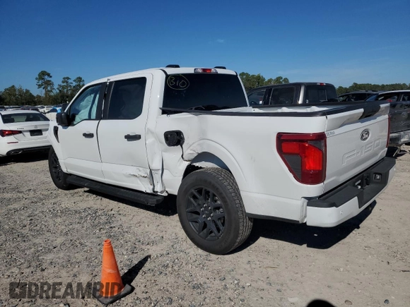 2024 Ford F-150 STX with VIN 1FTEW2KP2RKE14473, listed as a Copart auction lot 81508024 with 1,837 mi miles and Salvage Title. Bid and sale history available at carsss.com. Image 2.