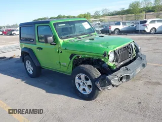 2019 Jeep Wrangler Sport S z VIN 1C4HJXAN0KW661787, wystawiony jako IAAI lot #42238918 z przebiegiem 25 364 mil mil oraz . Historia ofert i sprzedaży dostępna na DreamBid. Obrazek 1.