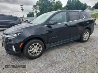 2022 Chevrolet Equinox LT with VIN 3GNAXUEV0NL240968, listed as a Copart auction lot 58982045 with 62,637 mi miles and Salvage title. Bid and sale history available at DreamBid. Image 1.