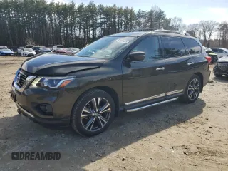 2017 Nissan Pathfinder SL with VIN 5N1DR2MM2HC663057, listed as a Copart auction lot 52504485 with 109,673 mi miles and Salvage Title. Bid and sale history available at carsss.com. Image 1.