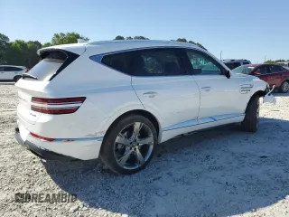 2023 Genesis GV80 with VIN KMUHCESC7PU110011, listed as a Copart auction lot 53480885 with 8,542 mi miles and Salvage title. Bid and sale history available at DreamBid. Image 3.