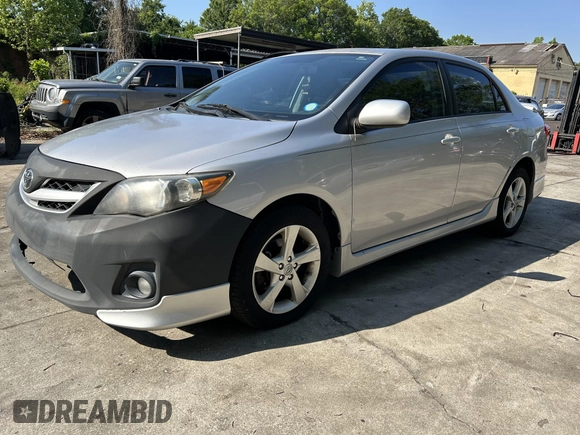 2011 Toyota Corolla L with VIN 2T1BU4EE5BC707015, listed as a IAAI auction lot 42031097 with 182,586 mi miles. Bid and sale history available at carsss.com. Image 2.