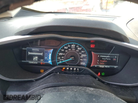 2016 Ford C-Max Energi SEL with VIN 1FADP5CU1GL102527, listed as a Copart auction lot 80672593 with 73,345 mi miles. Bid and sale history available at carsss.com. Image 9.