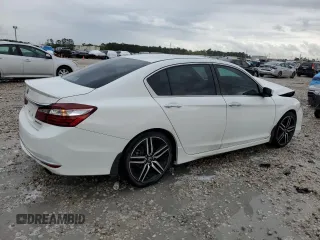 2017 Honda Accord Sedan Sport with VIN 1HGCR2F59HA108769, listed as a Copart auction lot 50554705 with 176,073 mi miles and Salvage Title. Bid and sale history available at carsss.com. Image 3.