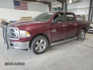 2018 Ram 1500 Big Horn with VIN 1C6RR7LMXJS353265, listed as a Copart auction lot 45984365 with 0 mi miles and Salvage Title. Bid and sale history available at carsss.com. Image 1.