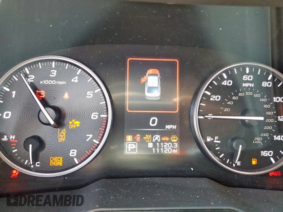 2024 Subaru Legacy Premium with VIN 4S3BWAD62R3009287, listed as a Copart auction lot 64273505 with 11,120 mi miles and Clean title. Bid and sale history available at DreamBid. Image 9.