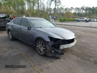 2013 Lexus GS 350 with VIN JTHBE1BL8D5017689, listed as a IAAI auction lot 41867793 with 134,176 mi miles. Bid and sale history available at carsss.com. Image 1.