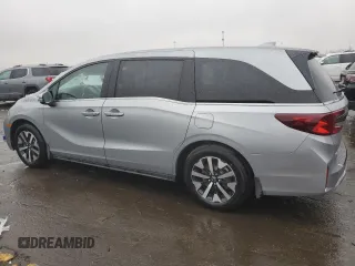 2025 Honda Odyssey EX-L with VIN 5FNRL6H61SB011863, listed as a Copart auction lot 80613394 with 3,737 mi miles and Clean Title. Bid and sale history available at carsss.com. Image 2.