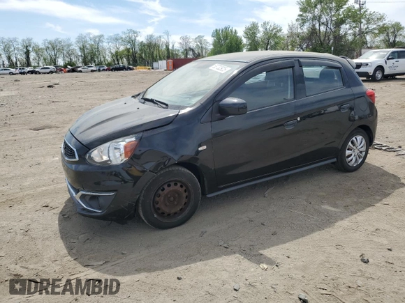 2017 Mitsubishi Mirage ES with VIN ML32A3HJ6HH016319, listed as a Copart auction lot 53732925 with 177,388 mi miles and Salvage title. Bid and sale history available at DreamBid. Image 1.