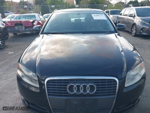 2007 Audi A4 2.0T with VIN WAUAF78E07A063080, listed as a IAAI auction lot 41896271 with 228,307 mi miles. Bid and sale history available at carsss.com. Image 12.