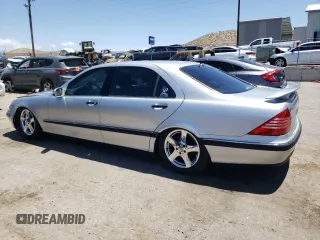 2003 Mercedes-Benz S-Class 4.3L with VIN WDBNG83J43A344741, listed as a Copart auction lot 61529804 with 168,189 mi miles and Salvage Title. Bid and sale history available at carsss.com. Image 2.