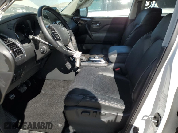 2024 Infiniti QX80 LUXE with VIN JN8AZ2AE1R9329139, listed as a Copart auction lot 47217695 with 29,498 mi miles and Clean Title. Bid and sale history available at carsss.com. Image 7.