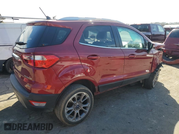 2019 Ford EcoSport Titanium with VIN MAJ6S3KL1KC291709, listed as a Copart auction lot 46219465 with 42,724 mi miles and Salvage Title. Bid and sale history available at DreamBid. Image 3.
