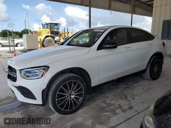 2021 Mercedes-Benz GLC 300 with VIN W1N0J8EB2MF930967, listed as a Copart auction lot 61205125 with 72,424 mi miles and Salvage title. Bid and sale history available at DreamBid. Image 1.
