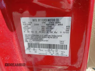 2007 Ford F-150 STX with VIN 1FTRX12W27FA33101, listed as a IAAI auction lot 42561913 with 213,138 mi miles and . Bid and sale history available at DreamBid. Image 9.