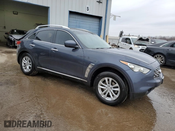 2011 Infiniti FX with VIN JN8AS1MW0BM730820, listed as a Copart auction lot 43178305 with 168,626 mi miles and Salvage Title. Bid and sale history available at DreamBid. Image 4.