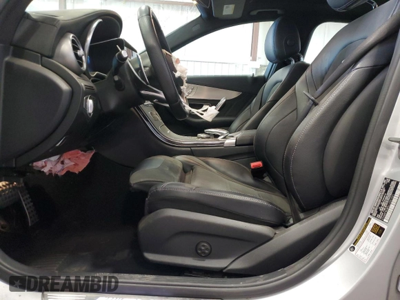 2020 Mercedes-Benz C 63 AMG with VIN 55SWF8GB5LU331031, listed as a Copart auction lot 80317784 with 34,976 mi miles and Salvage title. Bid and sale history available at DreamBid. Image 7.