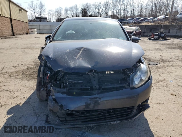 2012 Volkswagen Golf TDI w/Tech Pkg with VIN WVWMM7AJ1CW346839, listed as a Copart auction lot 48751445 with Not provided miles and Salvage title. Bid and sale history available at DreamBid. Image 5.