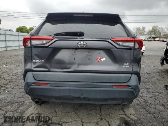 2021 Toyota RAV4 LE with VIN 2T3F1RFV7MW185857, listed as a Copart auction lot 48981415 with 141,072 mi miles and Clean Title. Bid and sale history available at carsss.com. Image 6.