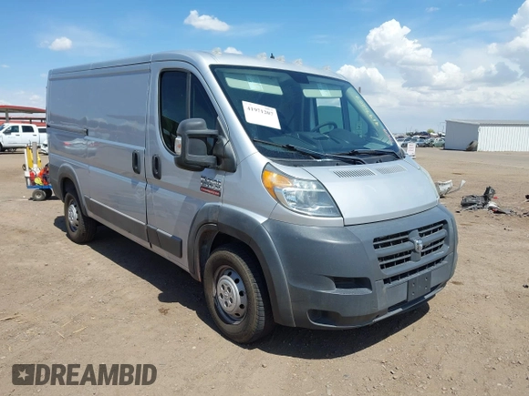 2016 Ram ProMaster Cargo with VIN 3C6TRVAG9GE108282, listed as a IAAI auction lot 41971207 with 215,530 mi miles and . Bid and sale history available at DreamBid. Image 1.