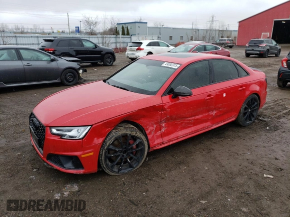 2019 Audi S4 Prestige with VIN WAUC4AF43KA045638, listed as a Copart auction lot 49085975 with 67,902 mi miles and Salvage Title. Bid and sale history available at carsss.com. Image 1.