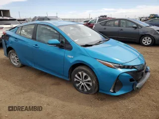 2020 Toyota Prius Prime LE with VIN JTDKARFP4L3120241, listed as a Copart auction lot 53346805 with 94,107 mi miles and Salvage Title. Bid and sale history available at carsss.com. Image 4.