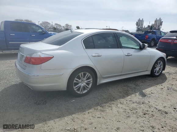 2013 Hyundai Genesis 3.8L with VIN KMHGC4DD8DU254446, listed as a Copart auction lot 49335855 with 139,334 mi miles and Clean Title. Bid and sale history available at carsss.com. Image 3.