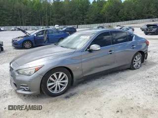 2015 Infiniti Q50 Premium with VIN JN1BV7AP5FM340151, listed as a Copart auction lot 55760705 with 113,794 mi miles and Clean Title. Bid and sale history available at DreamBid. Image 1.