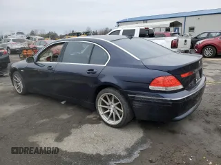 2003 BMW 7 Series 745Li with VIN WBAGN63433DR15033, listed as a Copart auction lot 41573015 with 76,723 mi miles and Salvage Title. Bid and sale history available at carsss.com. Image 2.