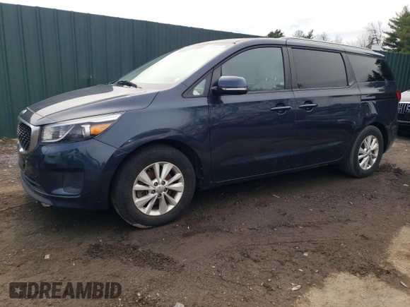 2016 Kia Sedona LX with VIN KNDMB5C13G6179266, listed as a Copart auction lot 51636305 with 127,160 mi miles and Clean Title. Bid and sale history available at carsss.com. Image 1.