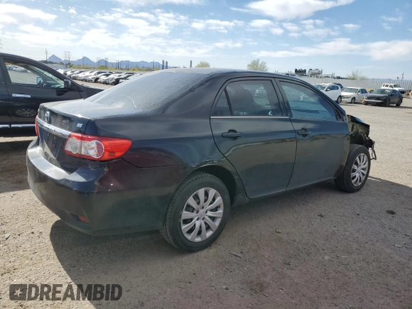 2013 Toyota Corolla L with VIN 5YFBU4EE6DP092168, listed as a Copart auction lot 54342565 with 143,527 mi miles and Salvage Title. Bid and sale history available at DreamBid. Image 3.