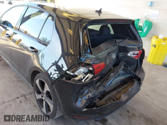 2015 Volkswagen Golf GTI Autobahn w/Performance Pkg with VIN 3VW447AU3FM100063, listed as a IAAI auction lot 41402553 with 70,797 mi miles. Bid and sale history available at carsss.com. Image 6.