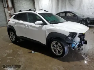 2023 Hyundai Kona SEL with VIN KM8K6CAB3PU055128, listed as a Copart auction lot 53989955 with 0 mi miles and Non Repairable. Bid and sale history available at carsss.com. Image 4.