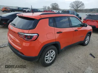 2017 Jeep Compass Sport with VIN 3C4NJCAB9HT669130, listed as a Copart auction lot 54504545 with 153,527 mi miles and Non Repairable. Bid and sale history available at carsss.com. Image 3.