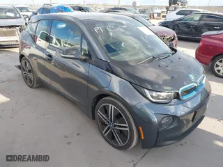 2017 BMW i3 with VIN WBY1Z8C59HV551024, listed as a IAAI auction lot 41174933 with 55,159 mi miles. Bid and sale history available at carsss.com. Image 1.