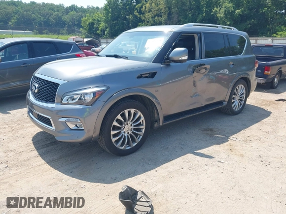 2016 Infiniti QX80 with VIN JN8AZ2NE5G9123443, listed as a IAAI auction lot 42595593 with 150,505 mi miles and . Bid and sale history available at DreamBid. Image 17.