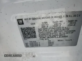 2020 Chevrolet Trax LS with VIN 3GNCJKSB7LL219895, listed as a Copart auction lot 57639035 with 81,063 mi miles and Salvage title. Bid and sale history available at DreamBid. Image 13.