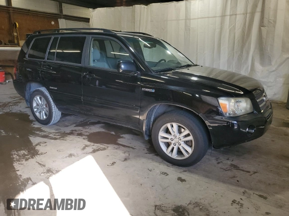 2006 Toyota Highlander Hybrid with VIN JTEEW21A660022144, listed as a Copart auction lot 61107454 with 158,947 mi miles and Salvage Title. Bid and sale history available at carsss.com. Image 4.