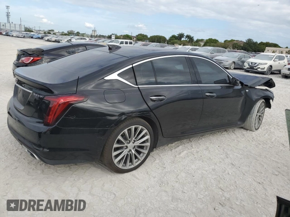 2021 Cadillac CT5 Premium Luxury with VIN 1G6DN5RK3M0146325, listed as a Copart auction lot 55677325 with 23,579 mi miles and Clean Title. Bid and sale history available at DreamBid. Image 3.