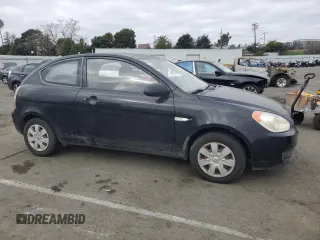 2007 Hyundai Accent GS with VIN KMHCM36C47U039595, listed as a Copart auction lot 43399775 with 107,882 mi miles and Salvage title. Bid and sale history available at DreamBid. Image 4.