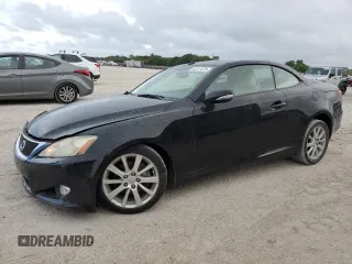 2010 Lexus IS 250 C with VIN JTHFF2C22A2502479, listed as a Copart auction lot 63217475 with 124,240 mi miles and Salvage title. Bid and sale history available at DreamBid. Image 1.