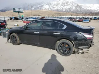 2012 Nissan Maxima 3.5 S with VIN 1N4AA5AP9CC805952, listed as a Copart auction lot 47023235 with 186,220 mi miles and Salvage Title. Bid and sale history available at carsss.com. Image 2.