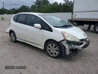 2010 Honda Fit Sport with VIN JHMGE8H44AS026305, listed as a Copart auction lot 52106015 with 0 mi miles and Salvage Title. Bid and sale history available at carsss.com. Image 4.