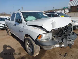 2018 Ram 1500 Classic Tradesman with VIN 1C6RR6STXJS280045, listed as a IAAI auction lot 41810856 with 111,797 mi miles. Bid and sale history available at carsss.com. Image 1.
