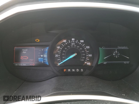 2017 Ford Edge Titanium with VIN 2FMPK4K97HBC12279, listed as a Copart auction lot 49609275 with 87,333 mi miles and Salvage Title. Bid and sale history available at carsss.com. Image 9.