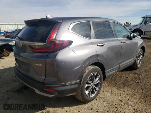 2021 Honda CR-V EX with VIN 2HKRW2H54MH633398, listed as a Copart auction lot 67128452 with 30,377 mi miles. Bid and sale history available at carsss.com. Image 4.