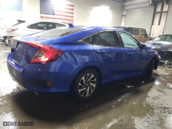2017 Honda Civic Sedan EX with VIN 19XFC2F79HE081326, listed as a Copart auction lot 42288255 with 53,547 mi miles and Salvage Title. Bid and sale history available at carsss.com. Image 3.