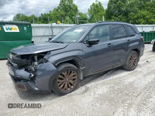2025 Subaru Forester Special Sports with VIN JF2SLDHC9SH404216, listed as a Copart auction lot 61617315 with 9,848 mi miles and Salvage title. Bid and sale history available at DreamBid. Image 1.