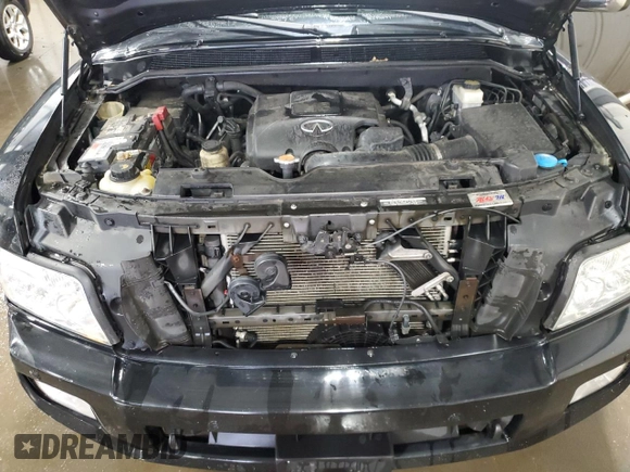 2010 Infiniti QX56 with VIN 5N3ZA0NE4AN903946, listed as a Copart auction lot 60535685 with 204,634 mi miles and Salvage title. Bid and sale history available at DreamBid. Image 12.
